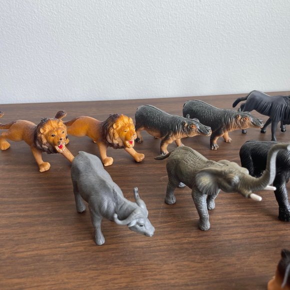 90s T.M. Wild Animal Hard Plastic Toy Lot - Picture 5 of 10
